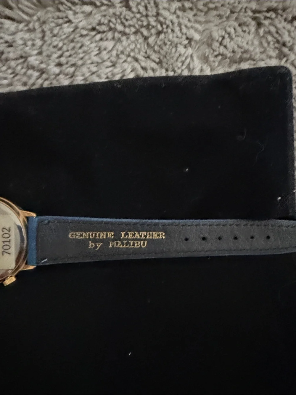 Blue Strap Gold-Tone Ballerina Dial vintage Watch